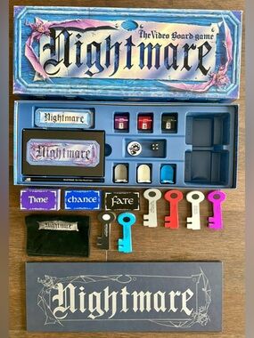 Vintage Nightmare The Video Board Game Chieftain 1991 VHS Horror 99.9% Complete